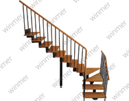 KOMG315 - Çelik Omurgalı Modüler Merdiven