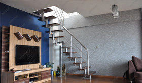 Spined Modular Staircase